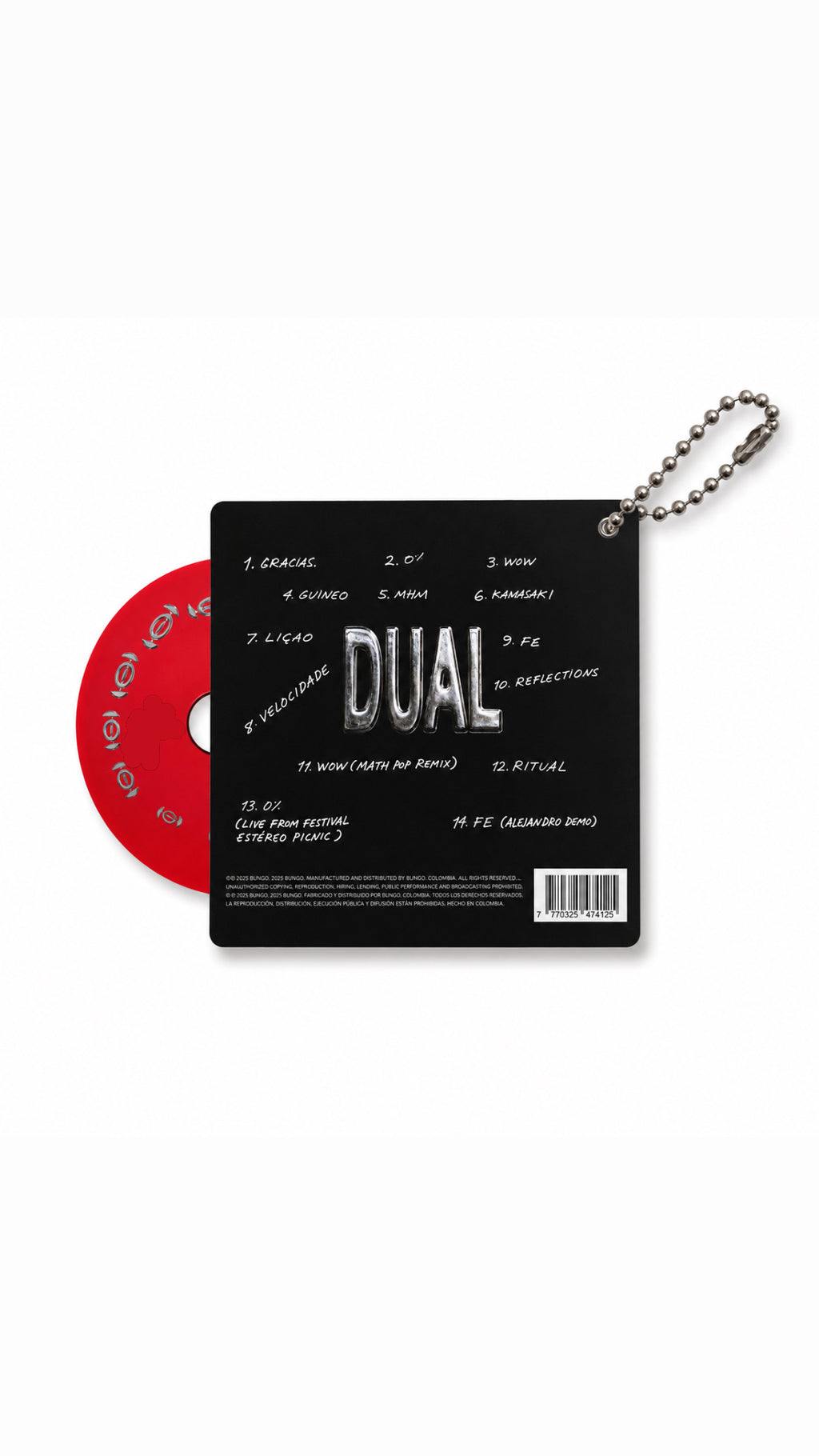 DUAL CD Keychain