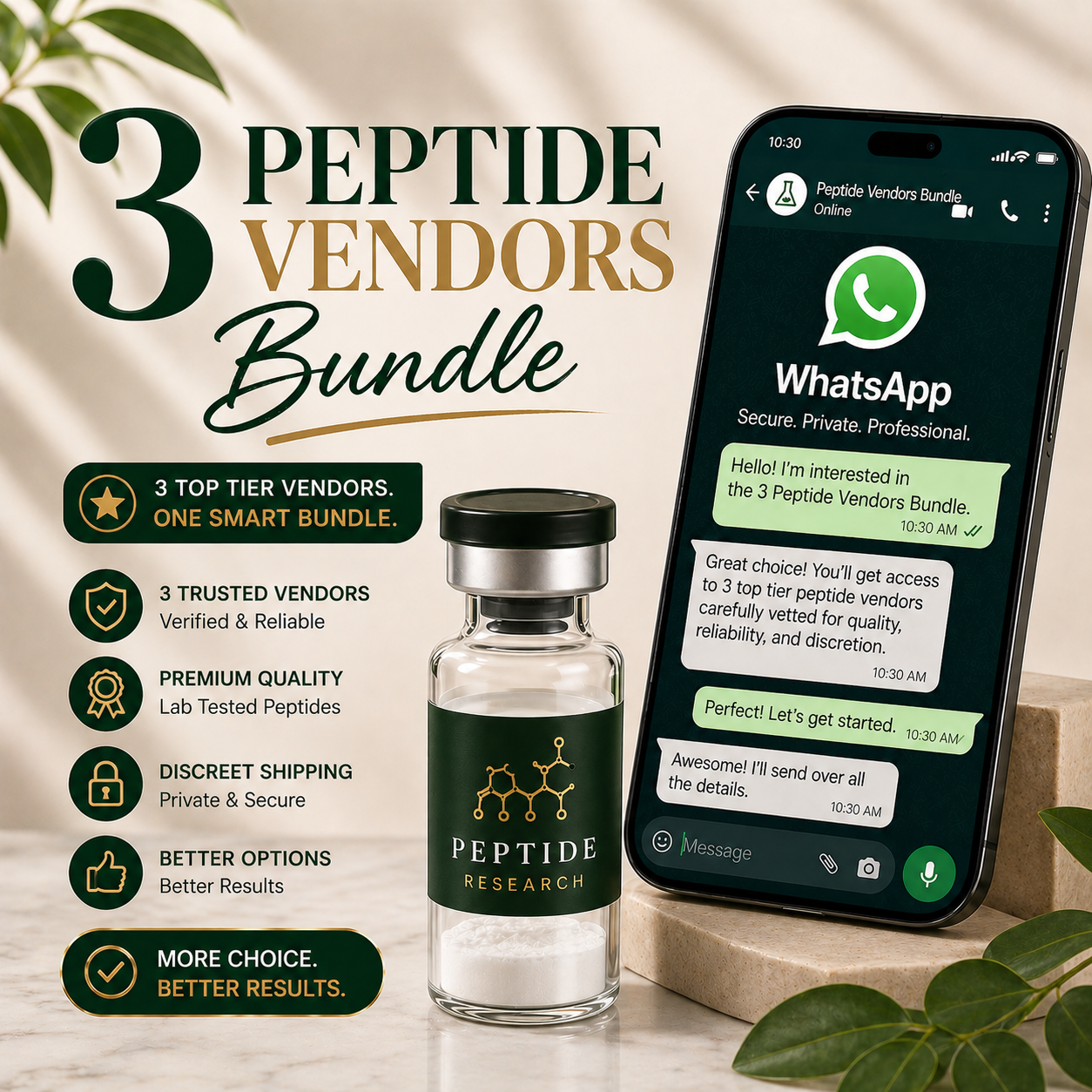 3 Peptide Vendors Bundle