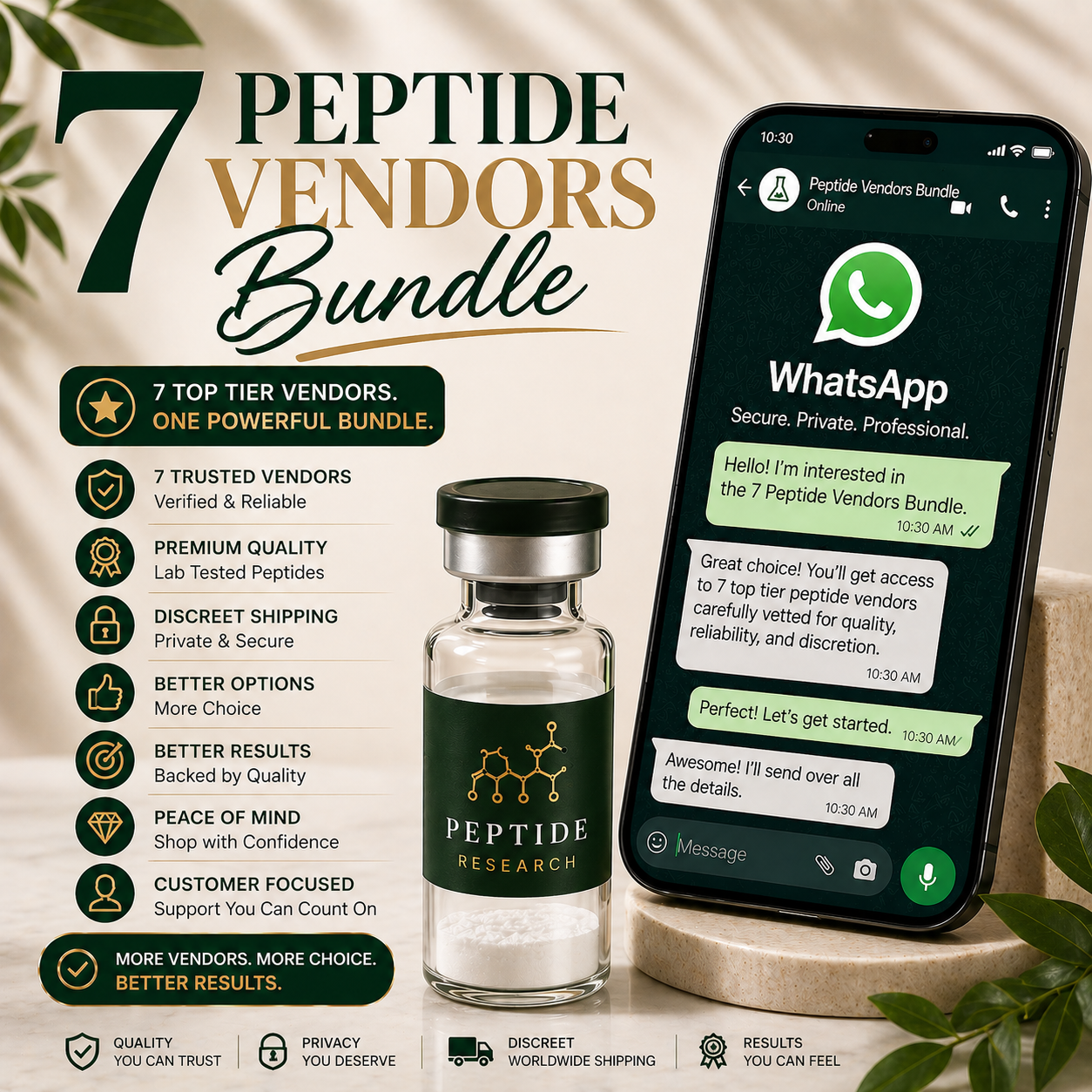 7 Peptide Vendors Bundle