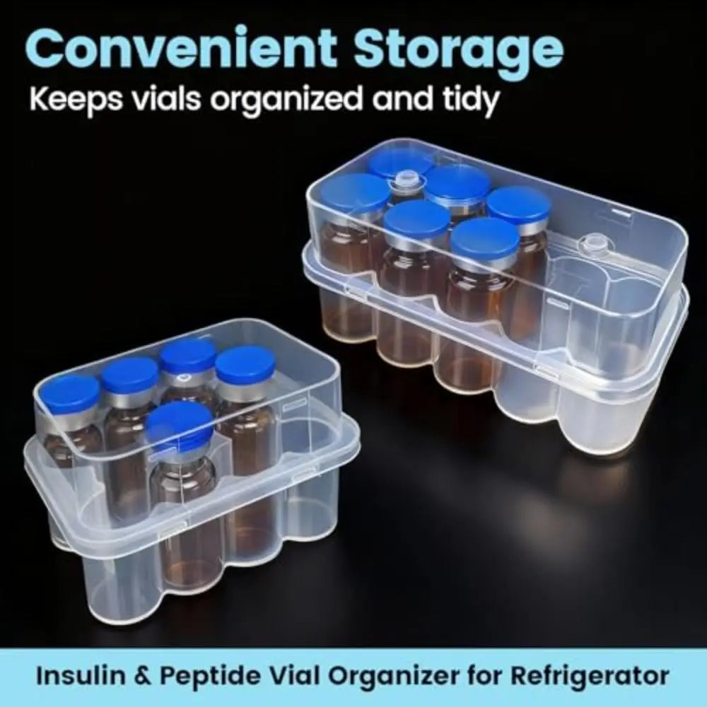 Peptide 10-Slot Vial Storage Case