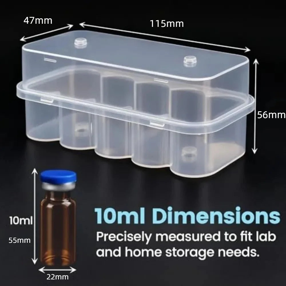 Peptide 10-Slot Vial Storage Case