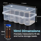 Peptide 10-Slot Vial Storage Case