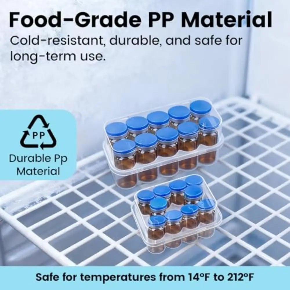 Peptide 10-Slot Vial Storage Case