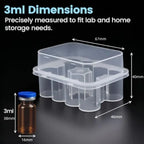 Peptide 10-Slot Vial Storage Case
